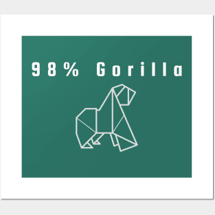 98% Gorilla Posters and Art